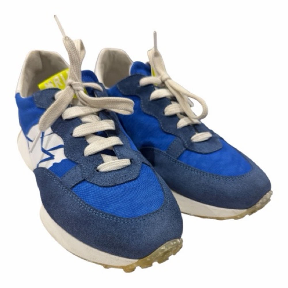 Vibrant Blue and White Kids Sneakers